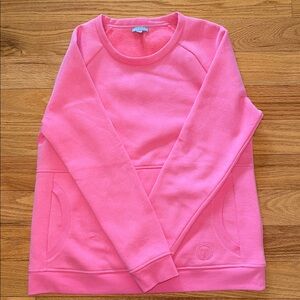 Talbots Vibrant bubblegum Pink Crew Neck Sweater